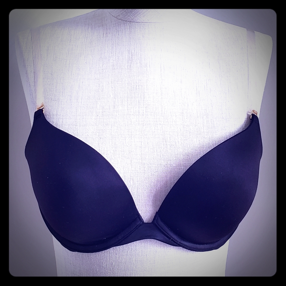Clear stripe Victoria's Secret gel padding bra